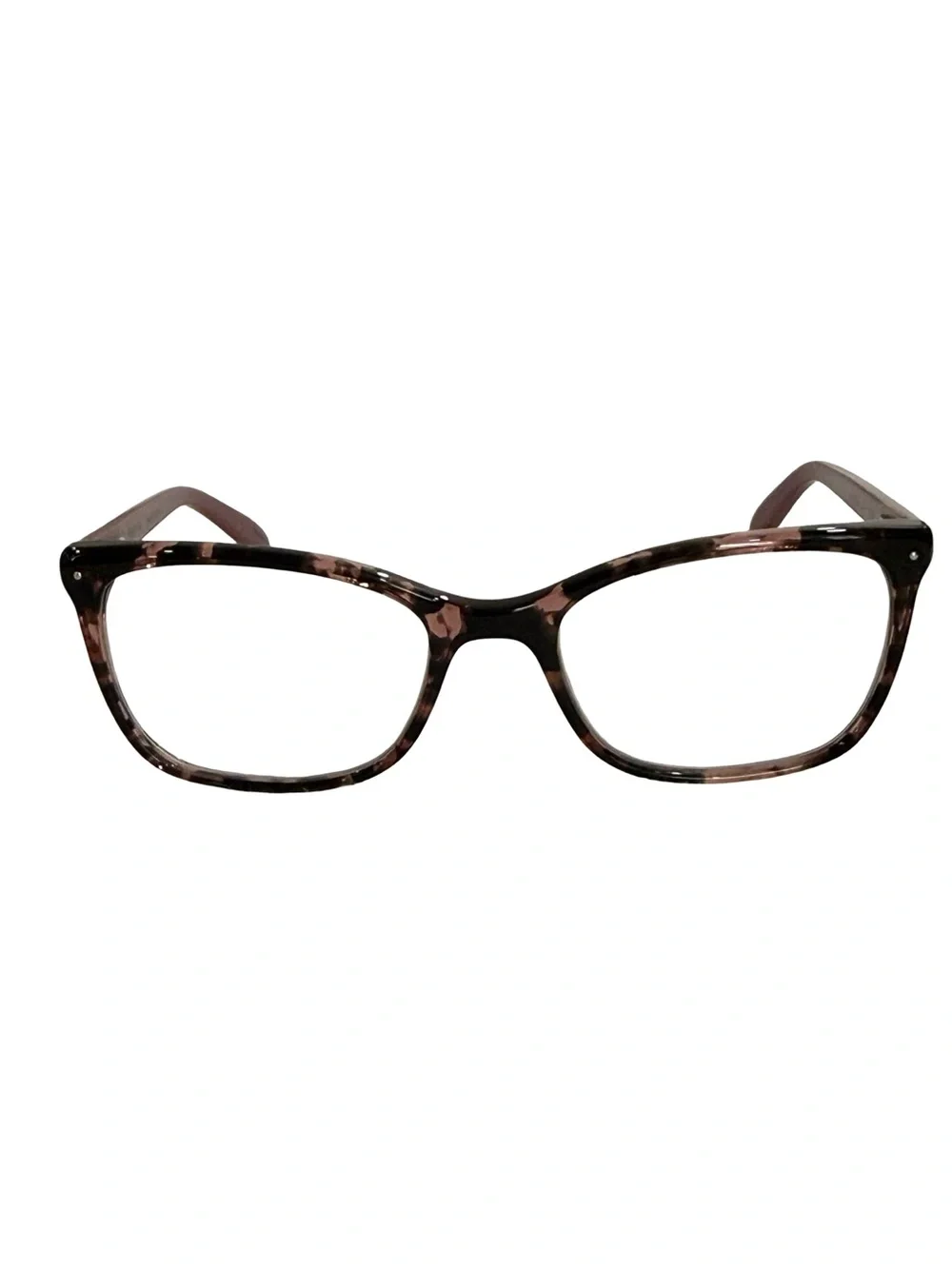 Elizabeth Arden Black Mauve Tortoise Eyeglasses with case